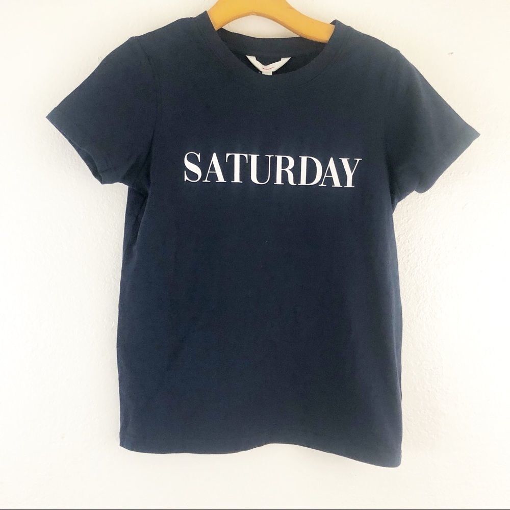 Bb Dakota Graphic dark blue short sleeve t-shirt XS